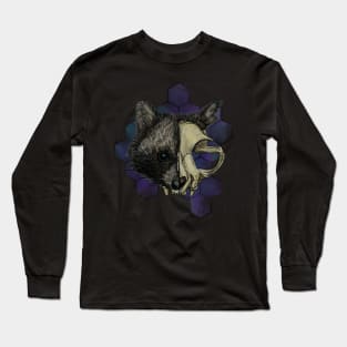 Raccoon Skull Long Sleeve T-Shirt